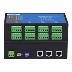 3onedata NP318T 8-port RS-232/422/485 to 2-port 10/100 BaseT(X) Ethernet Converter